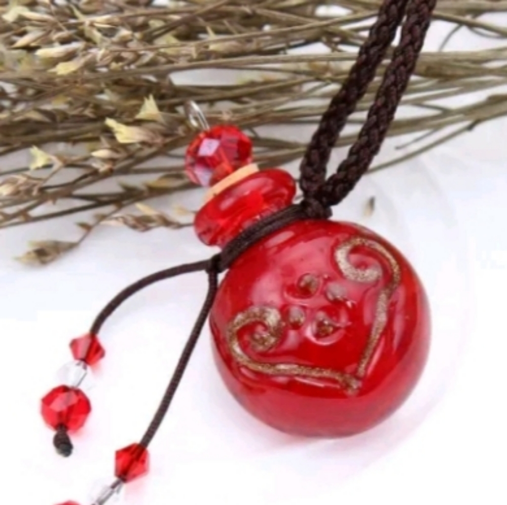 🩸 Little Red Glass Vial Necklace
